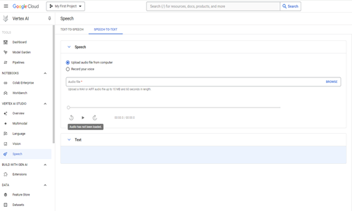 Google Speech Recognition