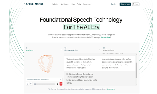 Speechmatics